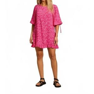 NEW AUGUSTE THE LABEL lila mini dress in fuchsia